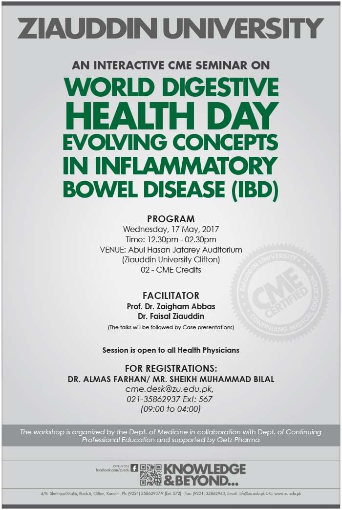 World Digestive Health Day Ziauddin University