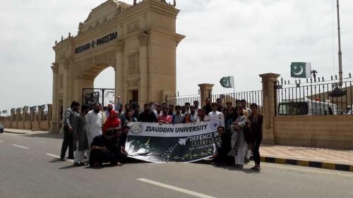 ZUFEST students pay tribute to martyr Rashid Minhas (NH)